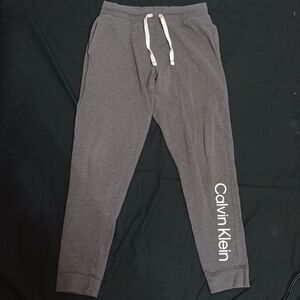 Calvin Klein Sleepwear Womens Jogger Pants Pull, Pockets Gray S